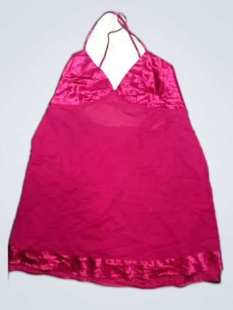 Pink Satin Spaghetti Strap Camisole
