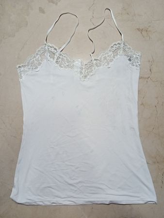 White Lace Trim Camisole