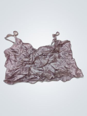 Lavender Satin Bra Top