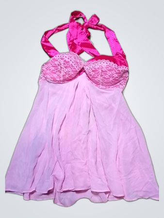 Ann Summers Pink Lace Slip Dress
