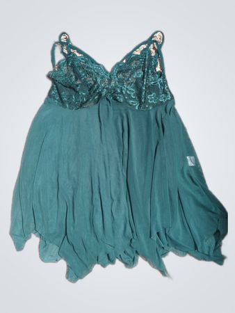 Teal Lace Chemise