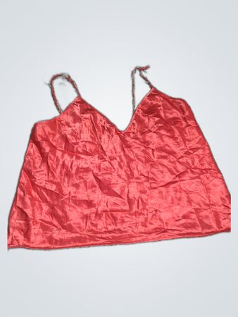 Red Satin Cami Top