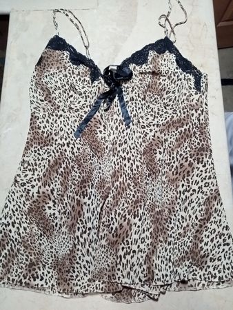 Unbranded Leopard Print Lace Trim Camisole