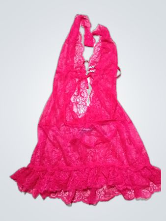 Ann Summers Red Lace Slip Dress