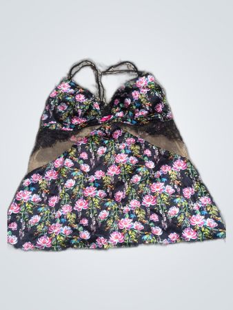 Lace and Floral Chemise