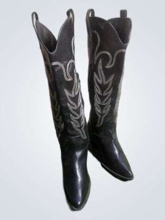 Cattle Black Cowboy Boots