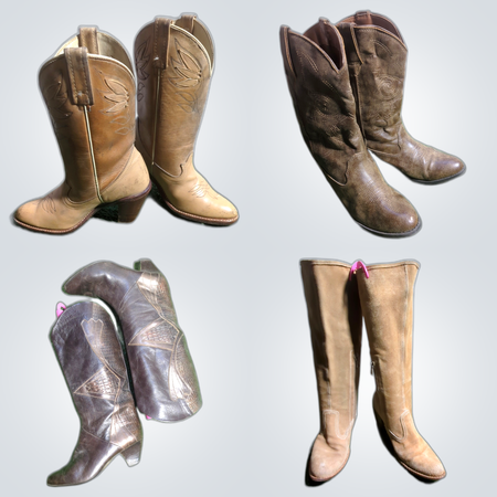 Conjunto de Botas Cowboy Y2K