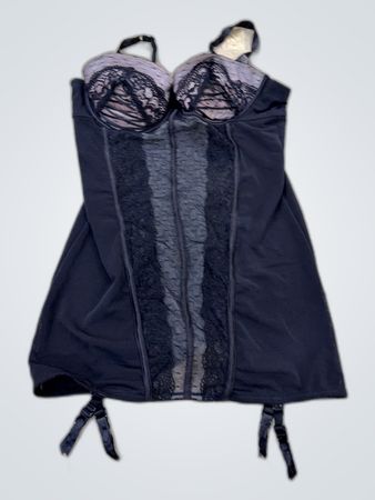 Black Lace and Fabric Corset