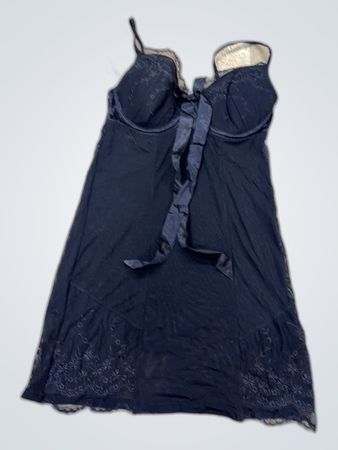 Obsessive Black Lace Slip Dress
