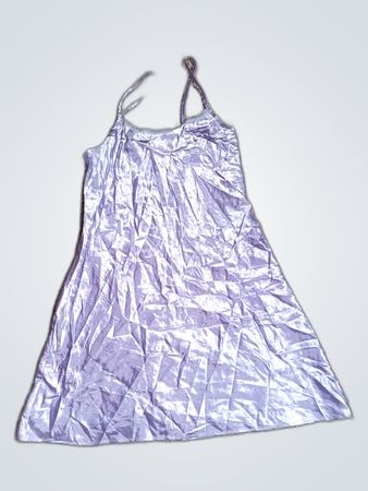Purple Satin Dress