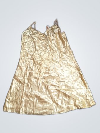 Gold Satin Dress