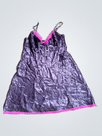 Purple Satin Nightgown