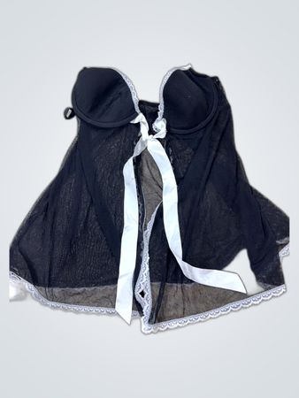 Ann Summers Black Lace Trim Camisole