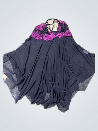 Black Dress with Pink Lace