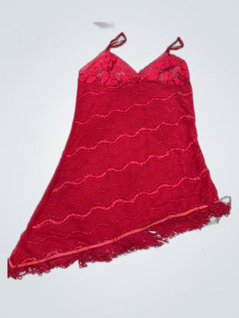 Mille Sogni Red Lace Slip Dress