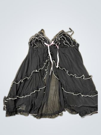 Black Ruffled Dress