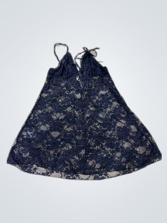 Black Lace Slip Dress