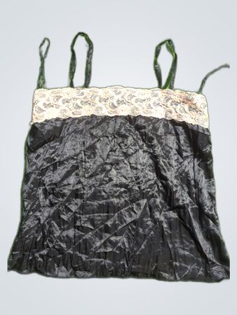 Black Camisole with Lace Trim