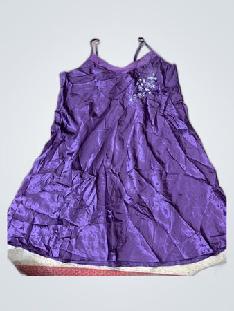 Purple Satin Dress