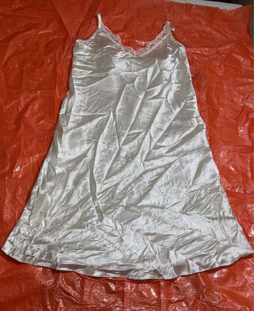 White Satin Nightgown