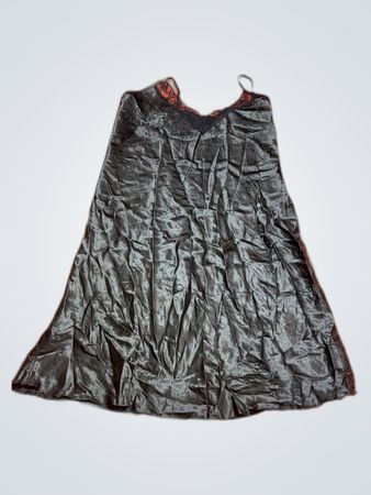 Black Satin Nightgown