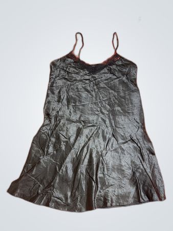 Black Satin Chemise