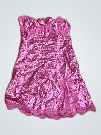 Pink Lace Trimmed Chemise