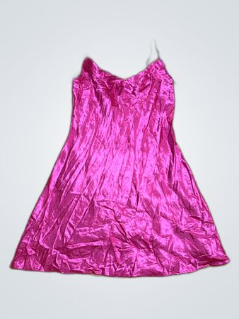 Pink Satin Dress