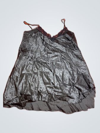 Black Satin Chemise