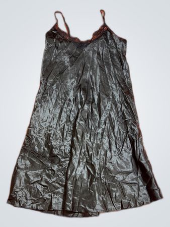 Black Satin Nightgown