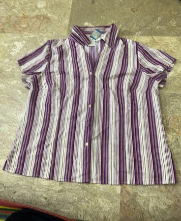 Fred David striped shirt