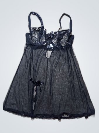 Aubade Black Lace Chemise