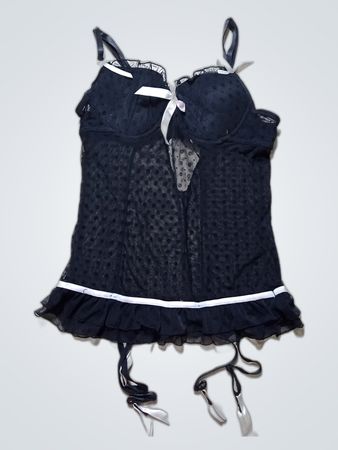 Closer Black Lace Bustier