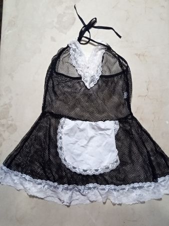 Unbranded Black Mesh Halter Party Dress