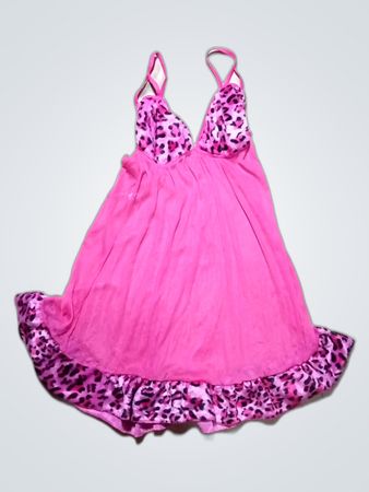 Pink Ruffled Nightgown
