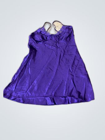 Purple Satin Nightgown