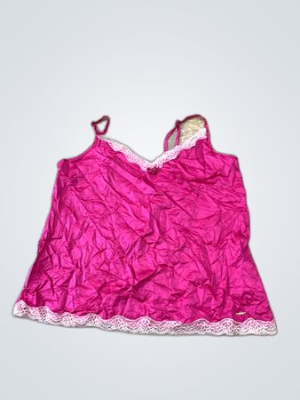 Pink Lace-Trimmed Camisole