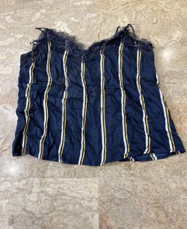 Zara Lace Trim Striped Camisole