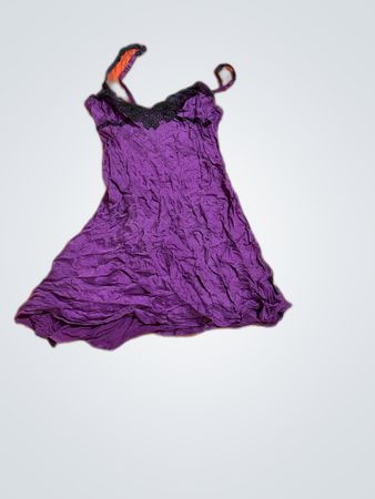 Vestido Slip de Renda Roxa