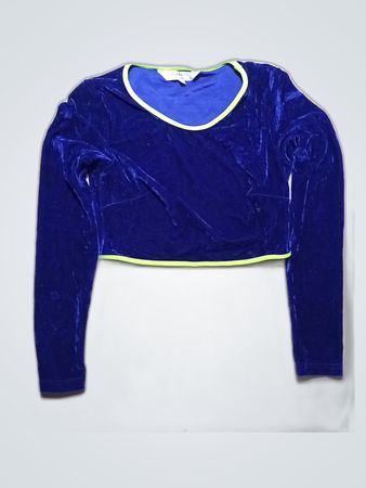 Lashes Edit Blue Velvet Top