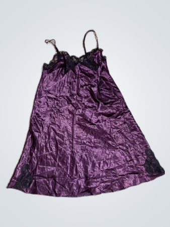 Purple Satin Nightgown