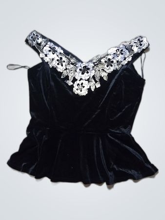 Black Velvet Top