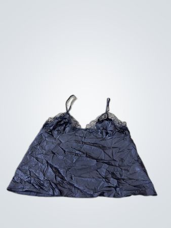 Black Satin Chemise