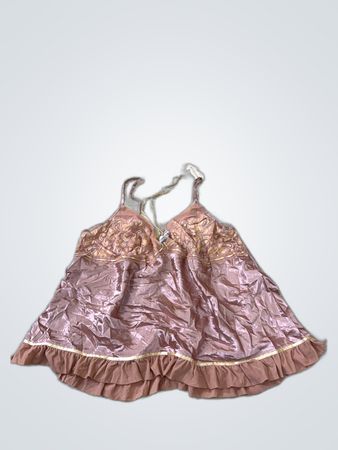 Mango Embroidered Satin Camisole