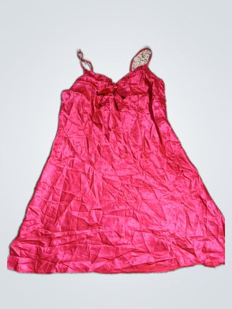 Pink Satin Dress