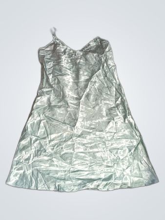 Green Satin Dress
