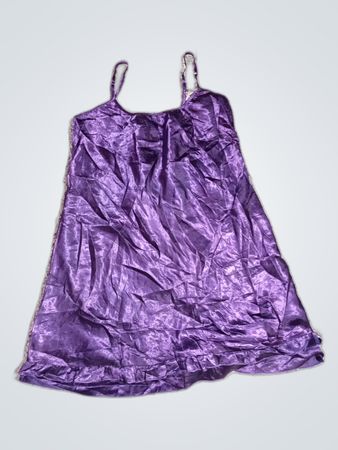 Purple Satin Chemise