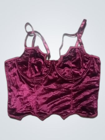 ROMWE Velvet Bra