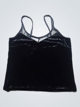 Time to Dream Black Lace Trim Camisole