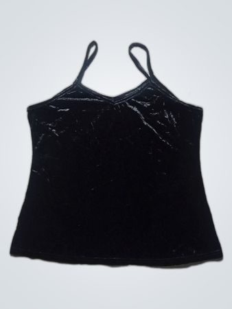 Black Velvet Tank Top